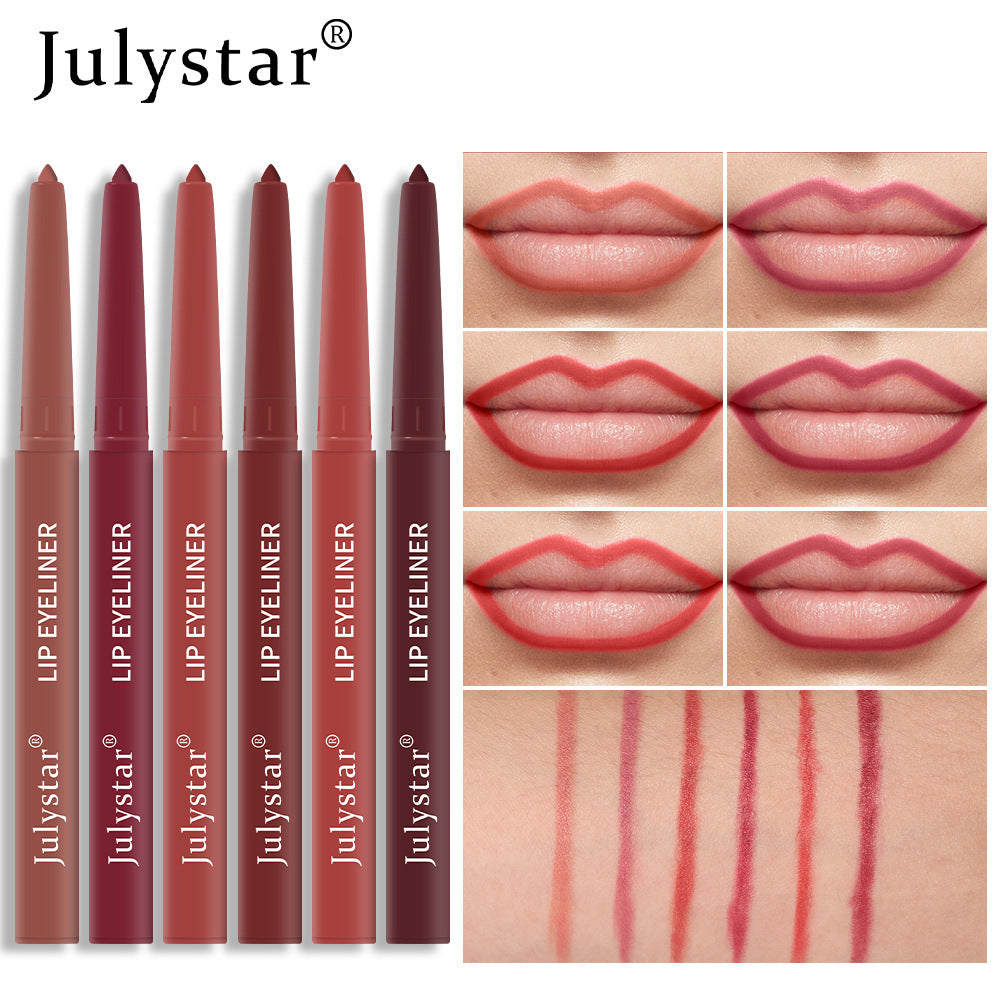 Waterproof Non-Smudging Lip Pencil Set