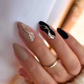 Yiwu Detachable Nail Art Tips, Almond Shape Wearable Nails