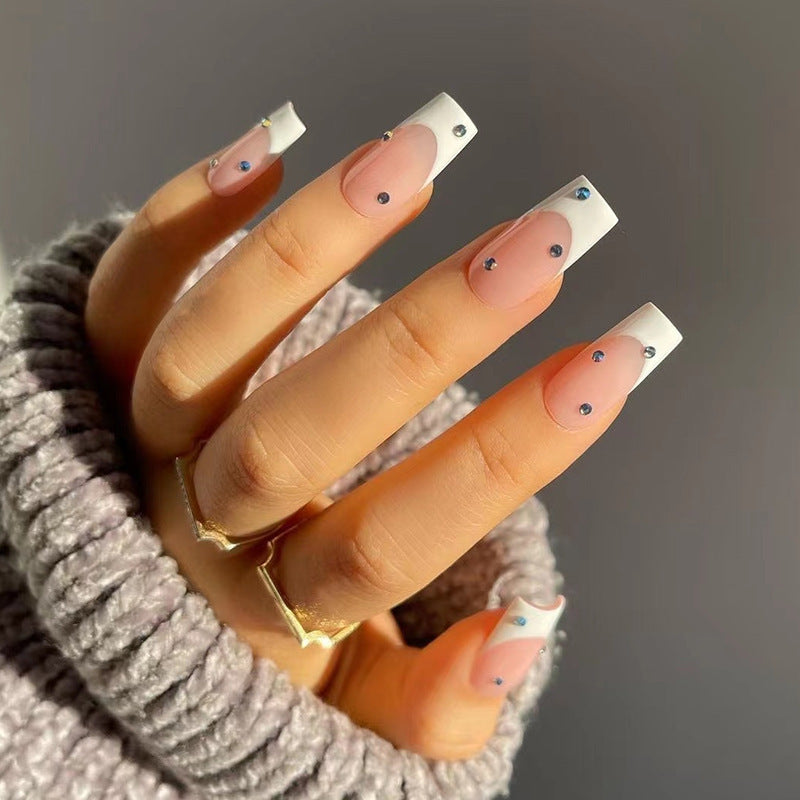 White French Crystal Nail Wraps