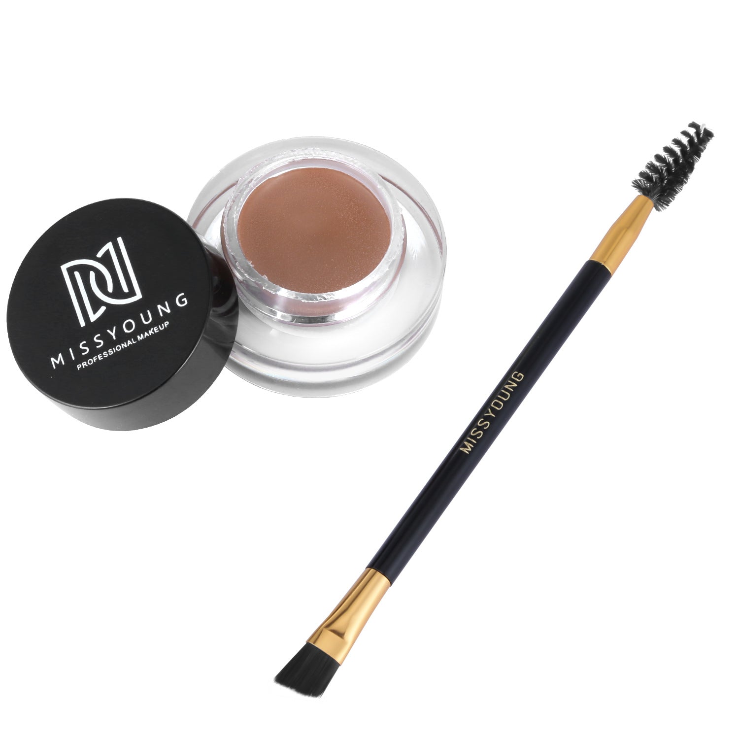 Waterproof Brow Pencil & Gel Set for Natural Look