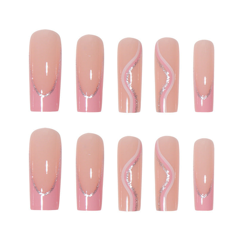 Pink French Nails - Glitter Line (Wholesale)