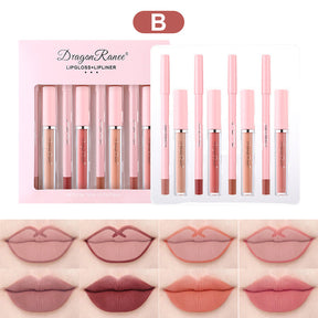 4-Pack Lip Liner and Matte Lip Gloss Set