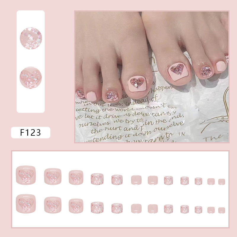 Adorable Pink Toe Nails, Aurora Finish for Feet