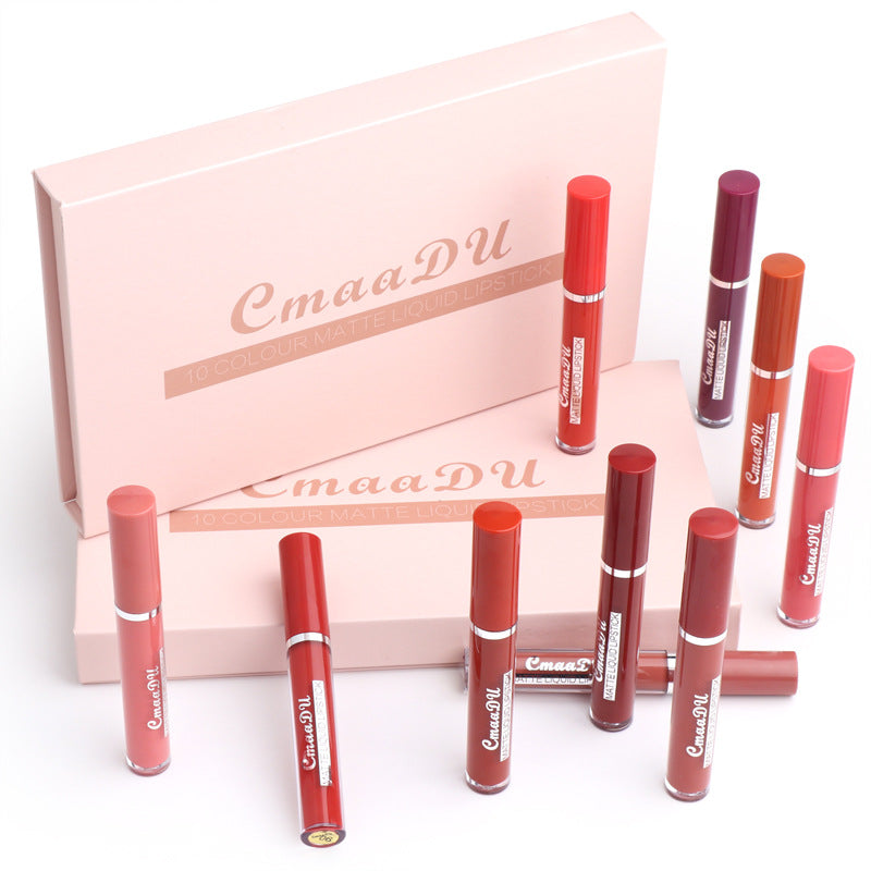 10-Color Matte Lipstick Set