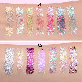 7-Color Glitter Eyeshadow Palette