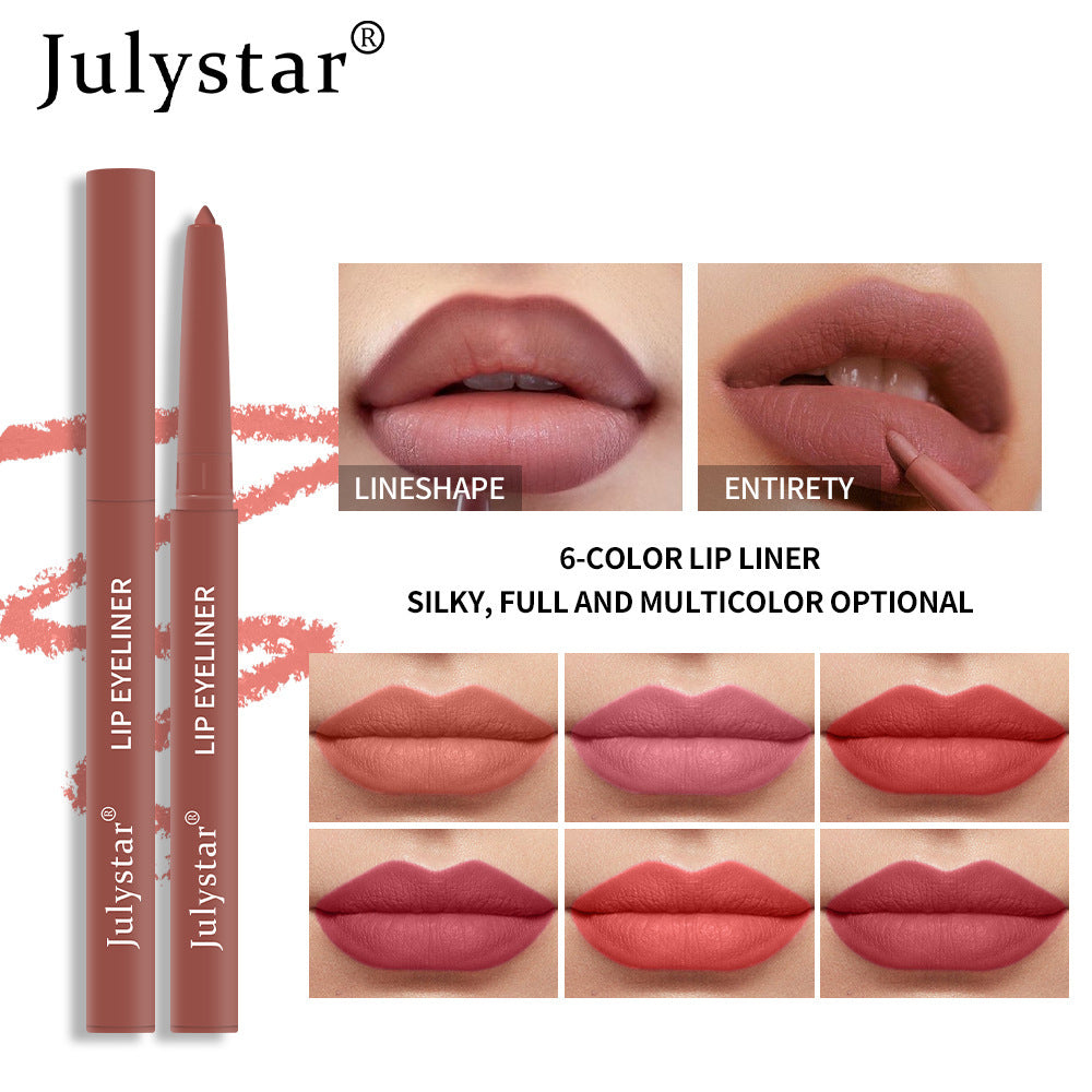 Waterproof Non-Smudging Lip Pencil Set