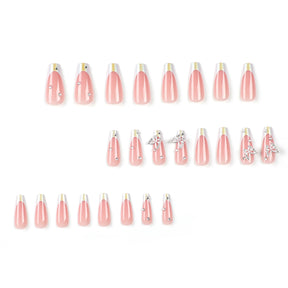 Yiwu Detachable Sparkly Ballet Butterfly Nail Art Tips