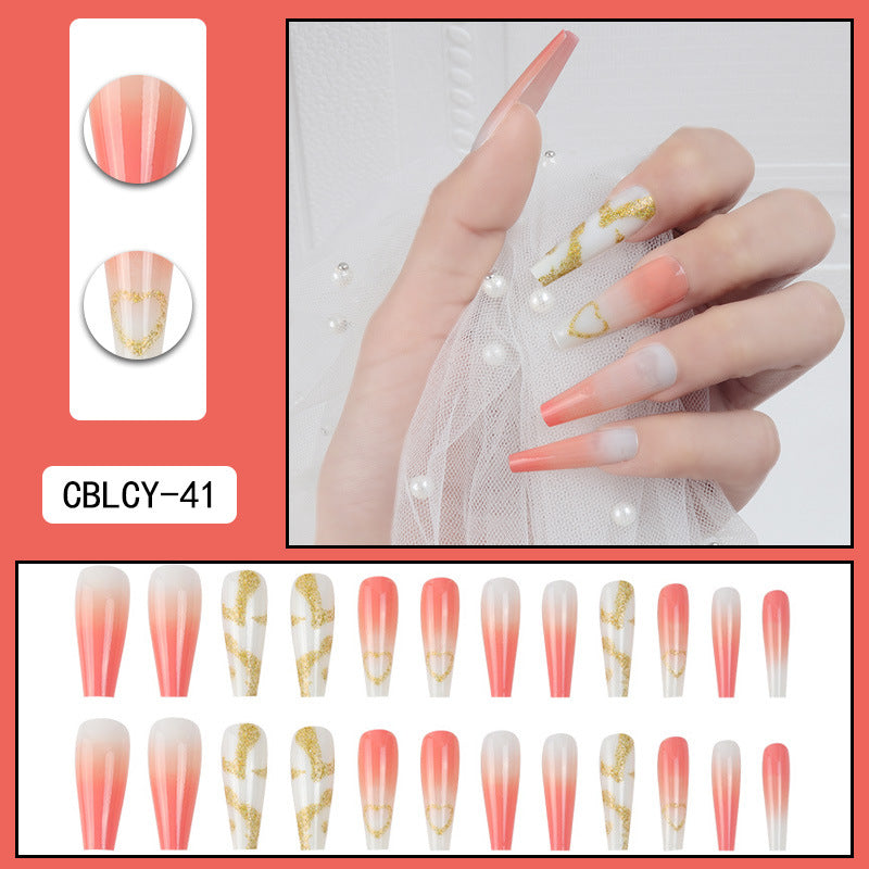 Detachable Long Nail Tips for Elegant Manicures