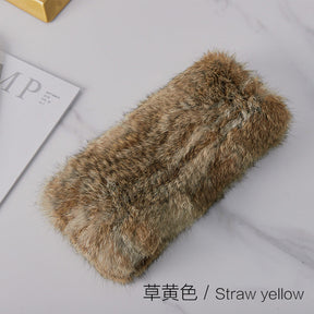 Winter Real Rabbit Fur Scarf & Neck Warmer - Cozy & Stylish