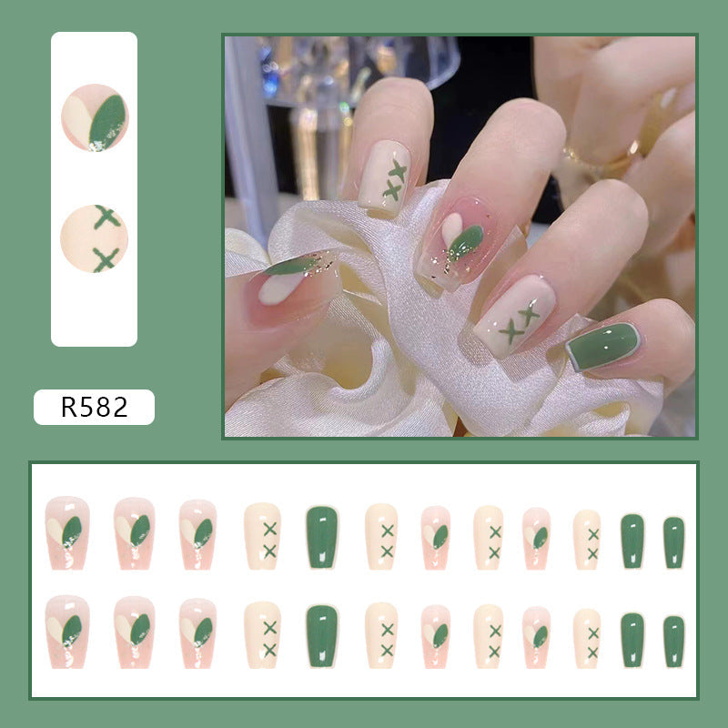 Chic French Manicure Acrylic Nail Tips, 24 Pieces Box, Direct from Factory