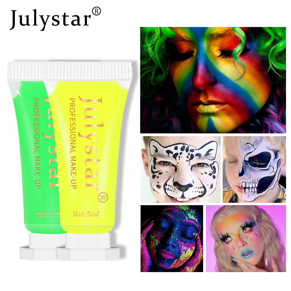 Water-Soluble Fluorescent Face and Body Paint