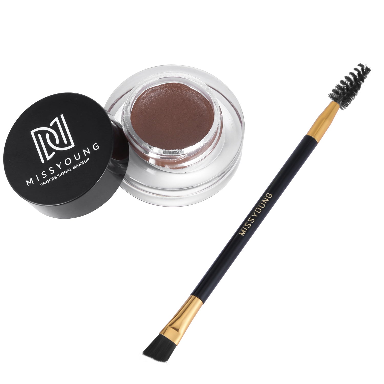 Waterproof Brow Pencil & Gel Set for Natural Look