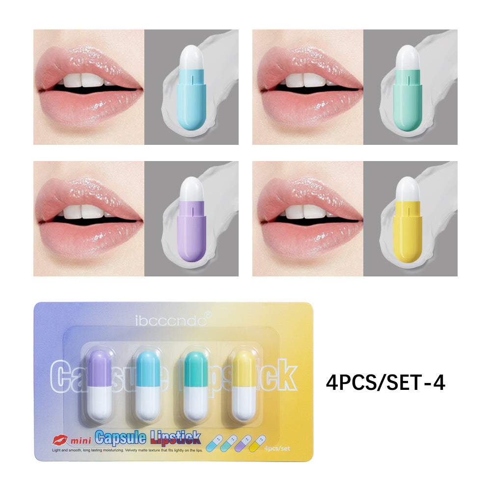 4-Pack Mini Matte Lipstick Capsule Set