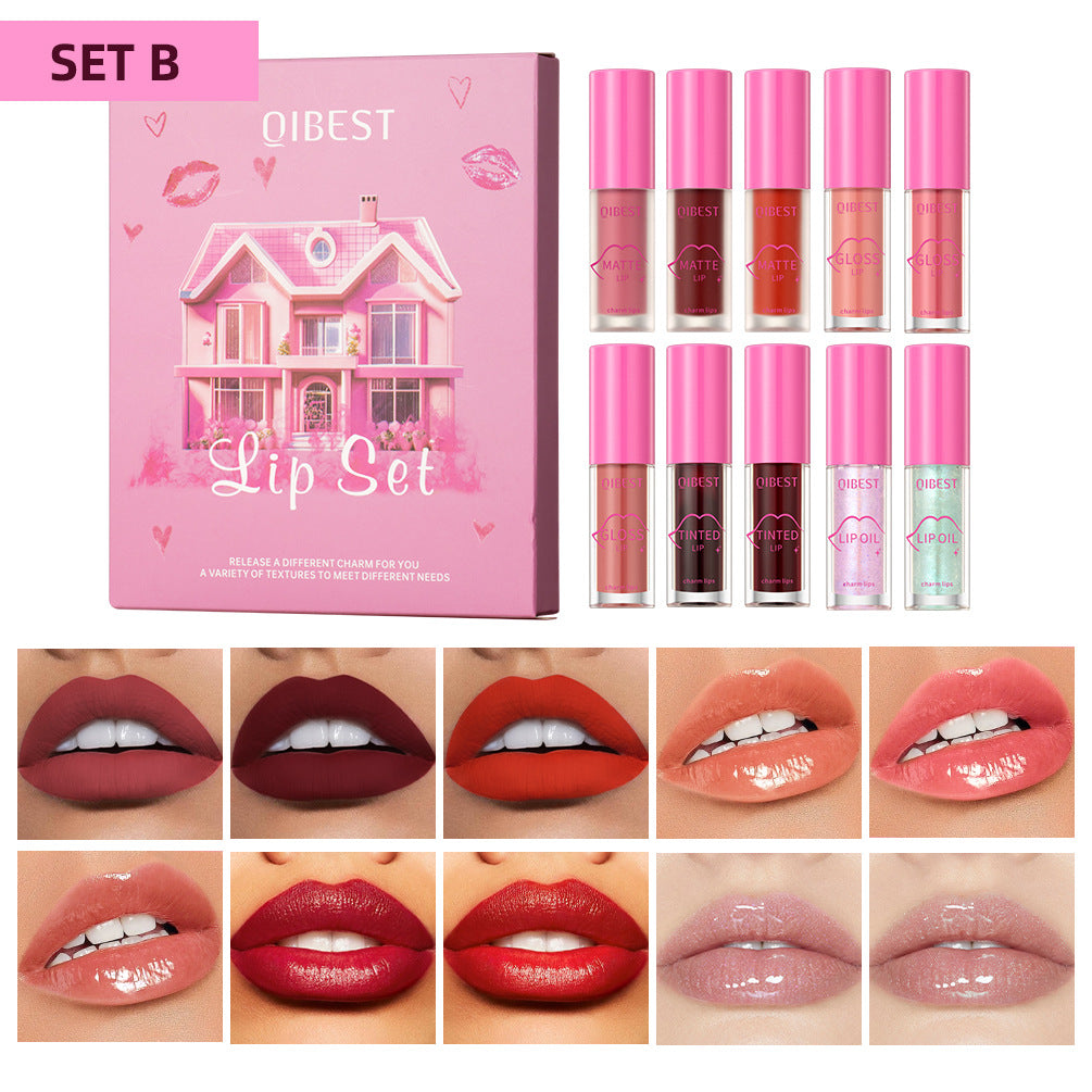 Moisturizing Lipstick and Lip Oil Set