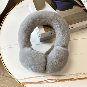 Warm Real Rabbit Fur Ear Muffs - Winter Accessory