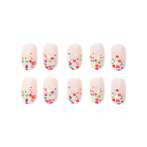 Candy-Colored Summer Nail Extensions, Cute and Waterproof