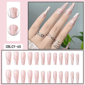 Detachable Long Nail Tips for Elegant Manicures