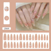 30-Piece Almond Nails - Glitter and Diamond