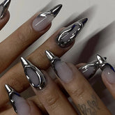 3D French Silver Mirror Nails, Popular Overseas