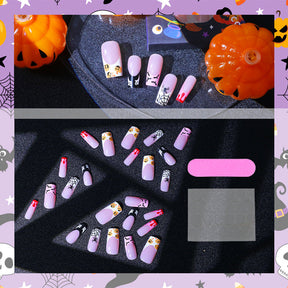 Halloween Atmosphere Bat Spider Web Ghost Nails