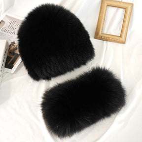 Cute Fox Fur Ear Flap Hat - Winter Warmth