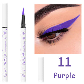 12-Color Long-Lasting Waterproof Liquid Eyeliner