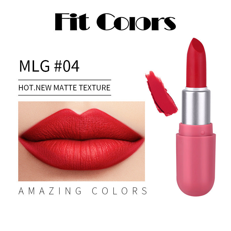 6-Color Mini Matte Lipstick Set - Long-Lasting