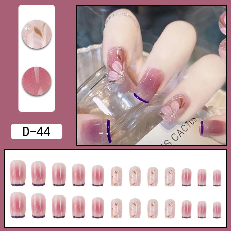 Long Island Iced Tea Nails with Blush Effect