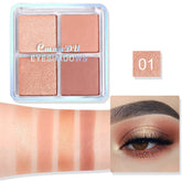 CmaaDU 4-Color Matte and Shimmer Eye Shadow Palette