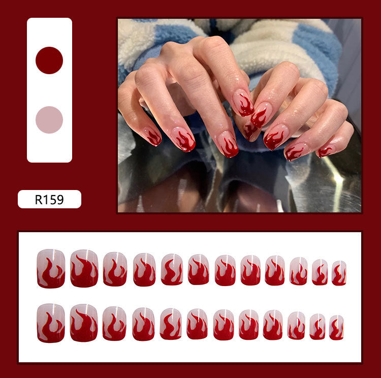 Removable Fall Nails Adhesive Tips 24 Pieces