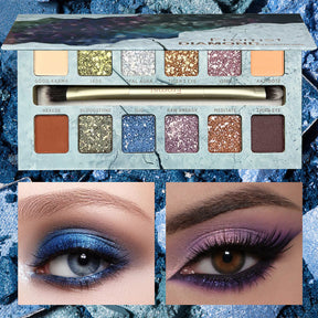 12-Color High-Pigment Matte & Shimmer Eyeshadow Palette