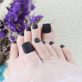 Matte Finish Toe Nail Tips Set