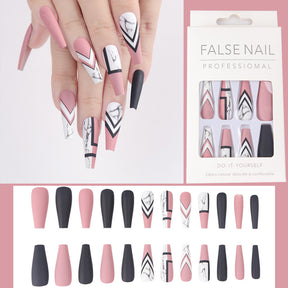 Removable Nail Extensions, Elegant Ballet Style