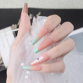 Removable Nail Extensions, Elegant Ballet Style