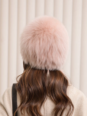 Cute Fox Fur Ear Flap Hat - Winter Warmth