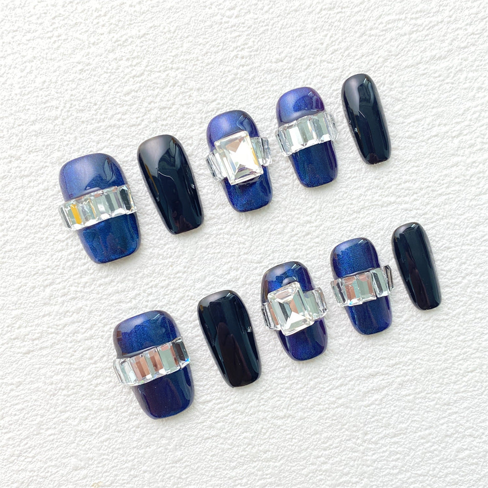 Chic Handmade Violet Hepburn Fall Nails, Stylish and Versatile Nail Patches