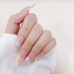 Chic Handmade Painted Floral Fall Nails, Versatile and Trendy Student-Friendly Nail Patches