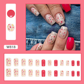 Cute and Cool Halloween/Christmas Fall Nails: 24-Piece Set