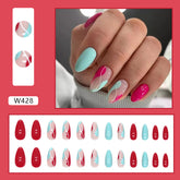 Almond Nails Pure Desire Jump Color Fresh Spring/Summer Ins Style Fake Nails