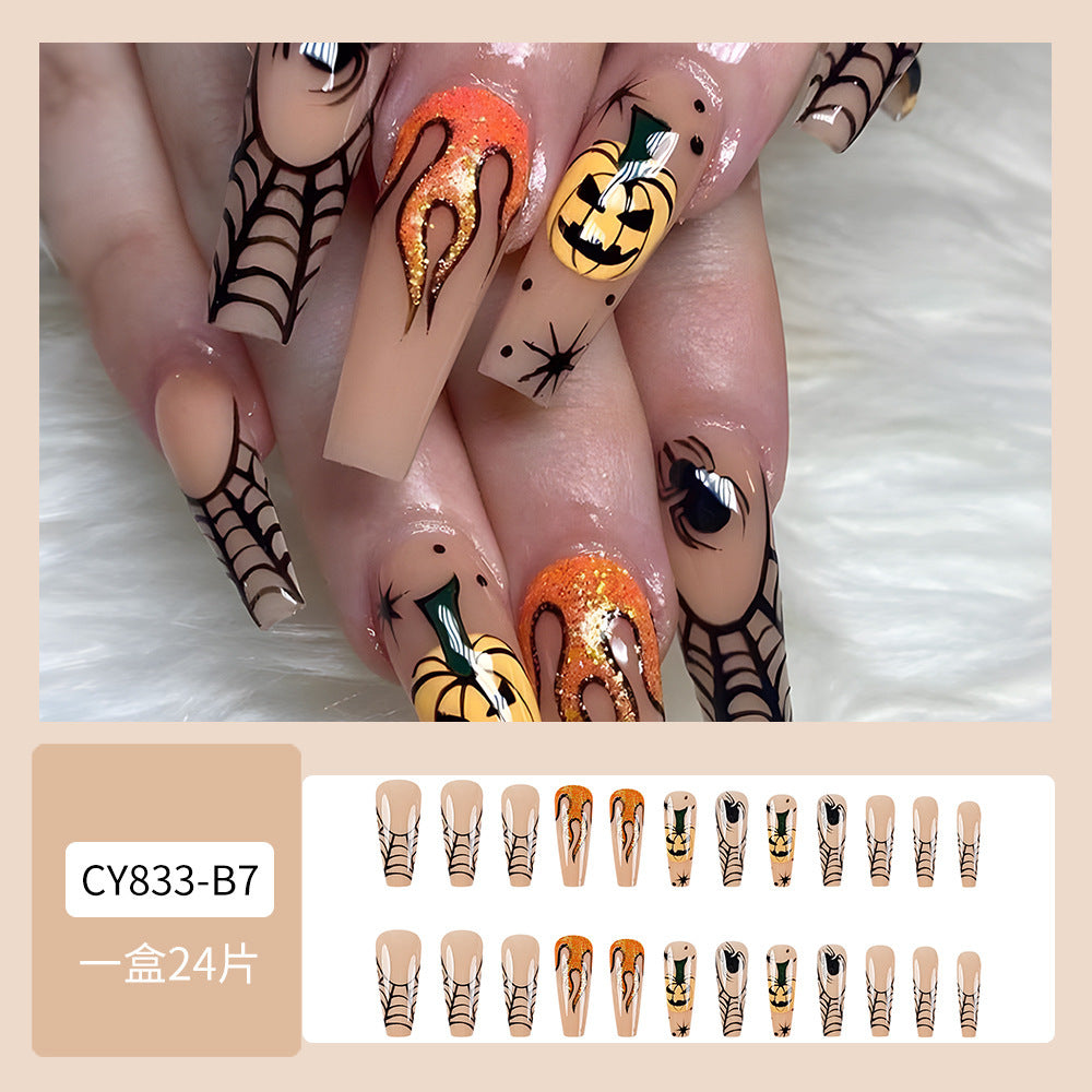 Trendy Ghost Fire Coffin Nails for Halloween