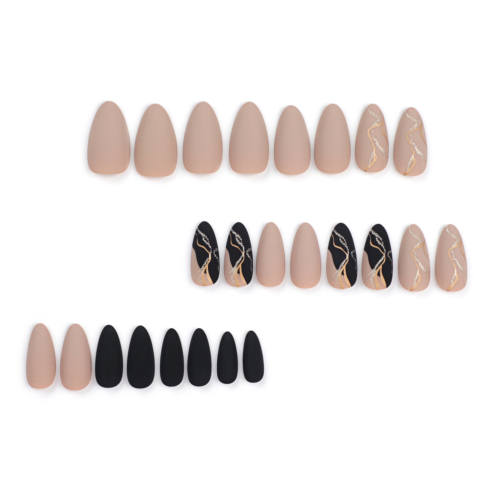 Yiwu Detachable Nail Art Tips, Almond Shape Wearable Nails