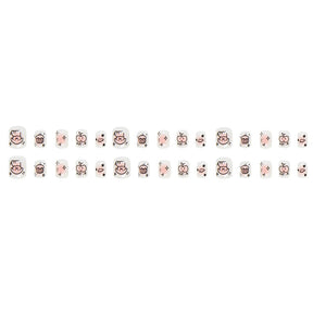 Cute Cartoon Blush Nails, 30-Piece Set