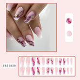 Purple Marble Gradient Nail Tips