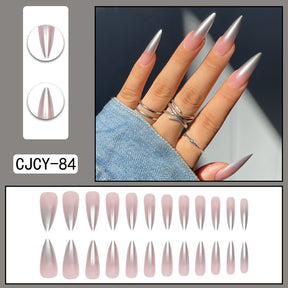 Detachable Long Nail Tips for Elegant Manicures