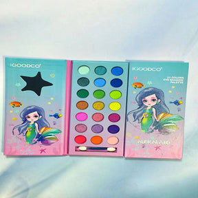 21-Color Mermaid Shimmer & Matte Eye Shadow Palette