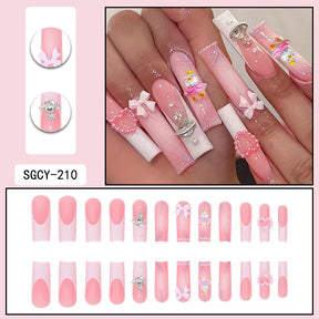 Candy-Themed Removable Nail Tips, Sweet Style