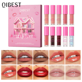 Moisturizing Lipstick and Lip Oil Set