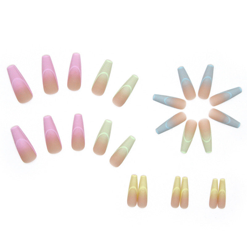 Colorful Long Ballet Detachable Nails