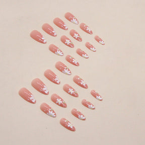 Cute Daisies Bees Nails Kid-Friendly Fresh Ins Style Wearable Nails