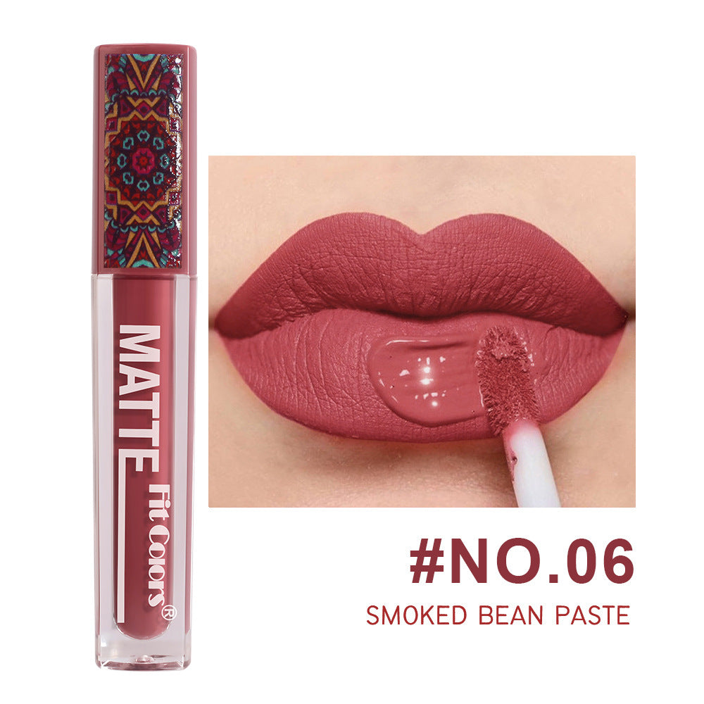 6-Color Matte Non-Transfer Lip Gloss